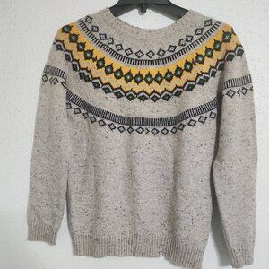 Weatherproof Vintage Sweater Womens Size Small Multicolor Fair Isle Crewneck Coz